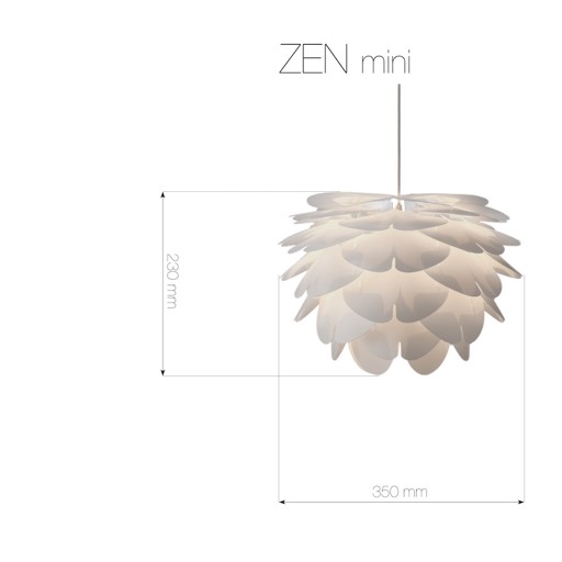 Zen Mini - wymiary abażuru