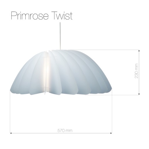 Abażur Primrose Twist wymiarowanie