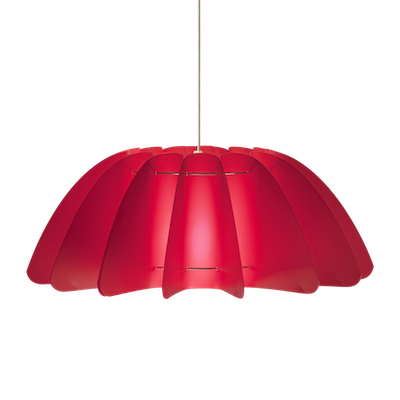 Czerwony abażur Primrose - lampy sufitowe i lampy podłogowe
