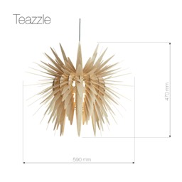 Teazzle wymiary lampy ze sklejki