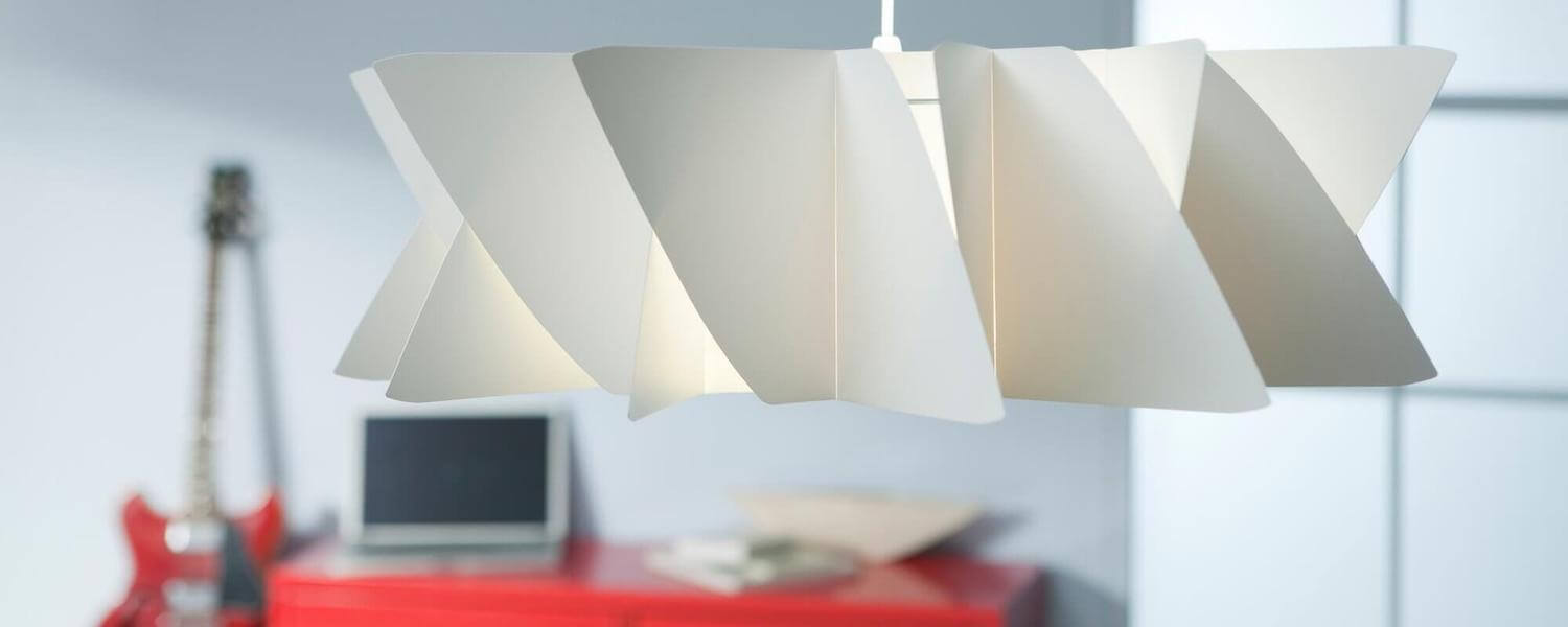 Lampa sufitowa Diamond biały abażur polski design jasny nowoczesny pokój